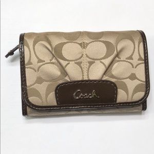 Coach Signature Wallet - Brown/Khaki BRAND NEW